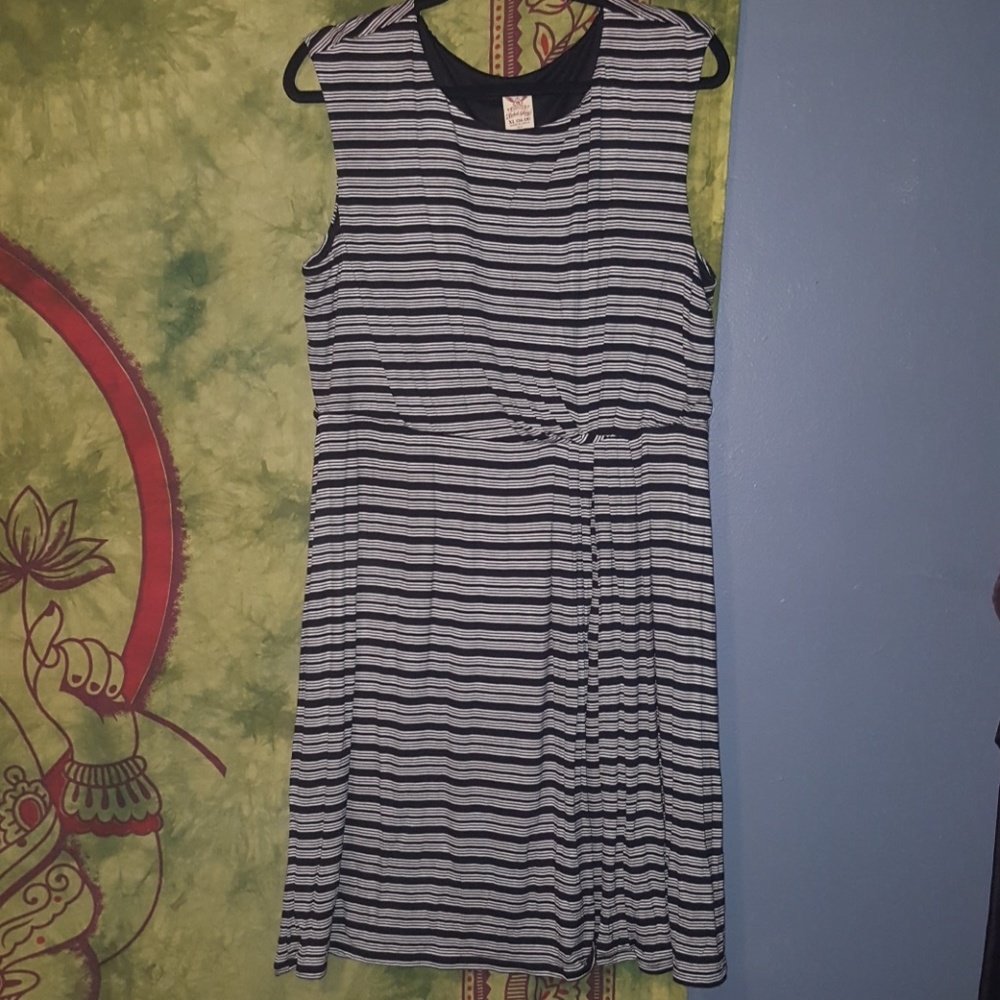 Super soft cute striped dress faded glory